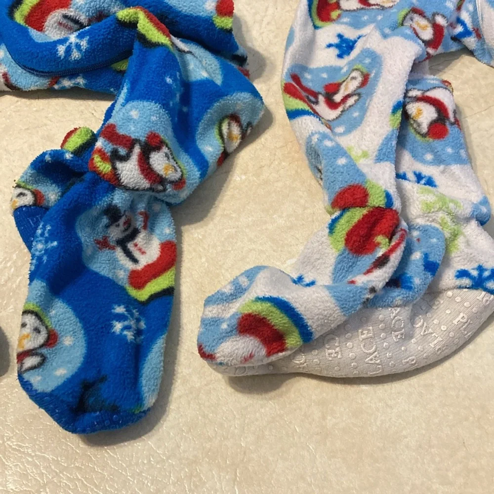 Fleece snowman pjs pair